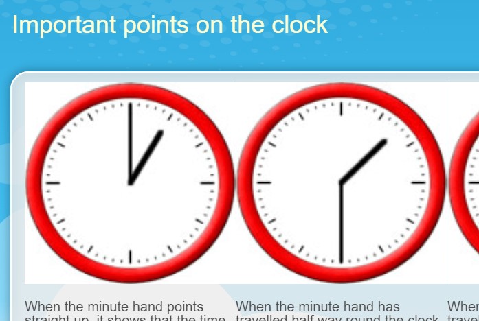 Basic starter for telling the time.  You will need sound on to benefit from this.